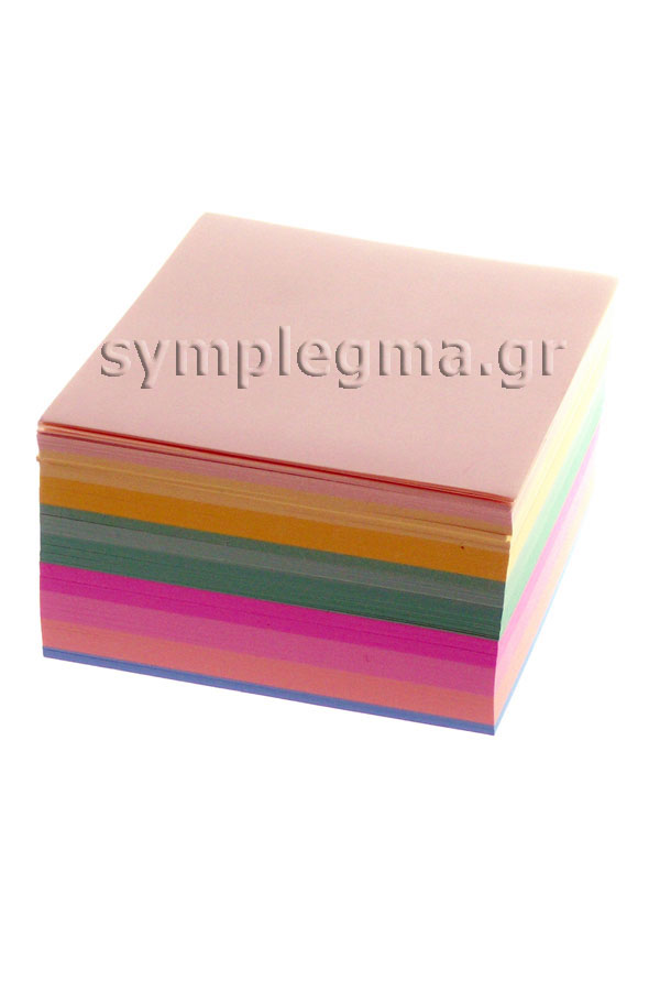 Χρωματιστά χαρτάκια κύβου 9 x 9