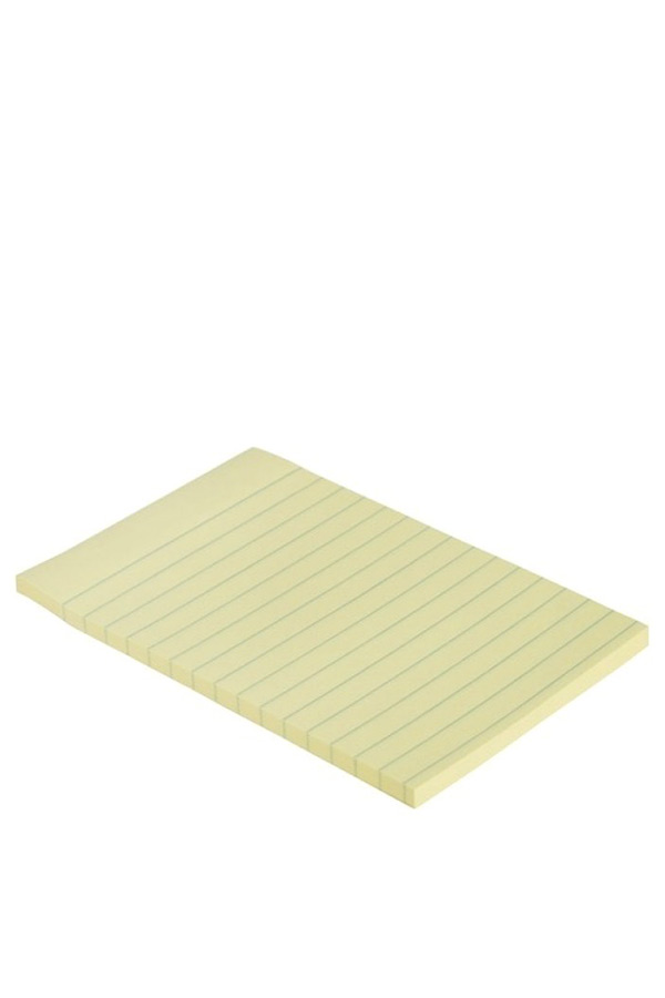 Αυτοκόλλητα χαρτάκια ριγέ κίτρινα 101x152mm Post-it 45 φύλλα 6845-SLCY