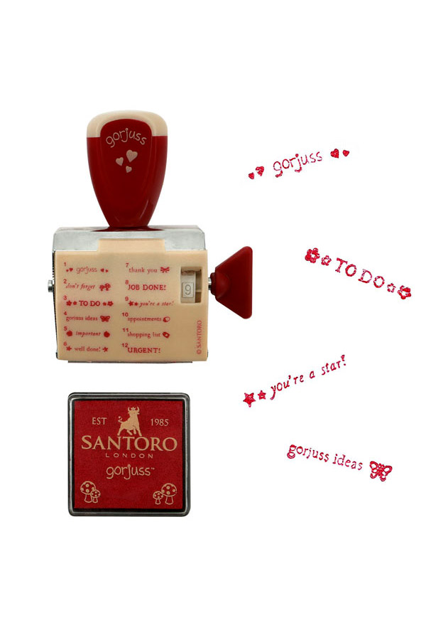 Santoro gorjuss Σετ μπλοκ σημειώσεων και σφραγίδα Little red riding hood 865GJ01
