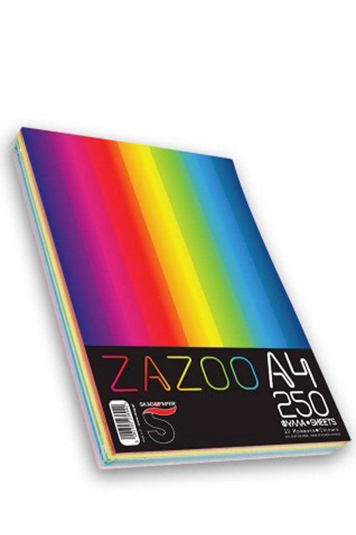 Χαρτί 10 έντονα χρώματα Α4 ZAZOO 80gr SKAG 236942