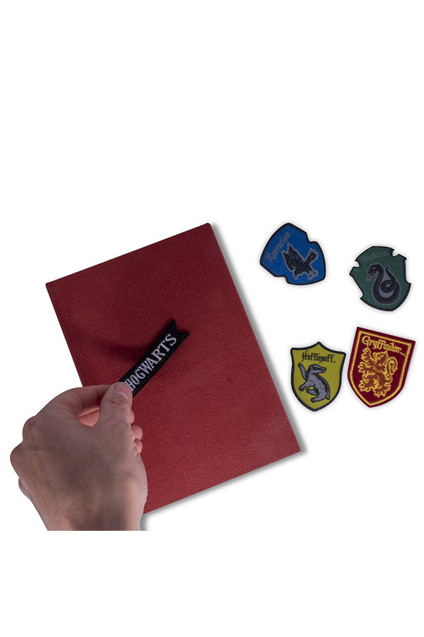 Σημειωματάριο Harry Potter Α5 βέλκρο με μπαλώματα Hogwarts SLHP426