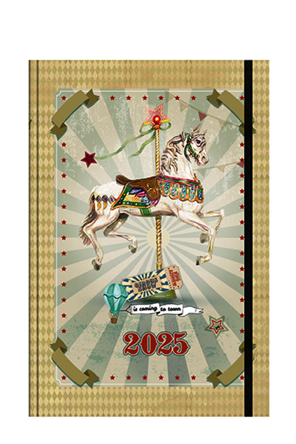 Ημερολόγιο 2025 ημερήσιο 14x21 cm Innuendo Carousel 355574