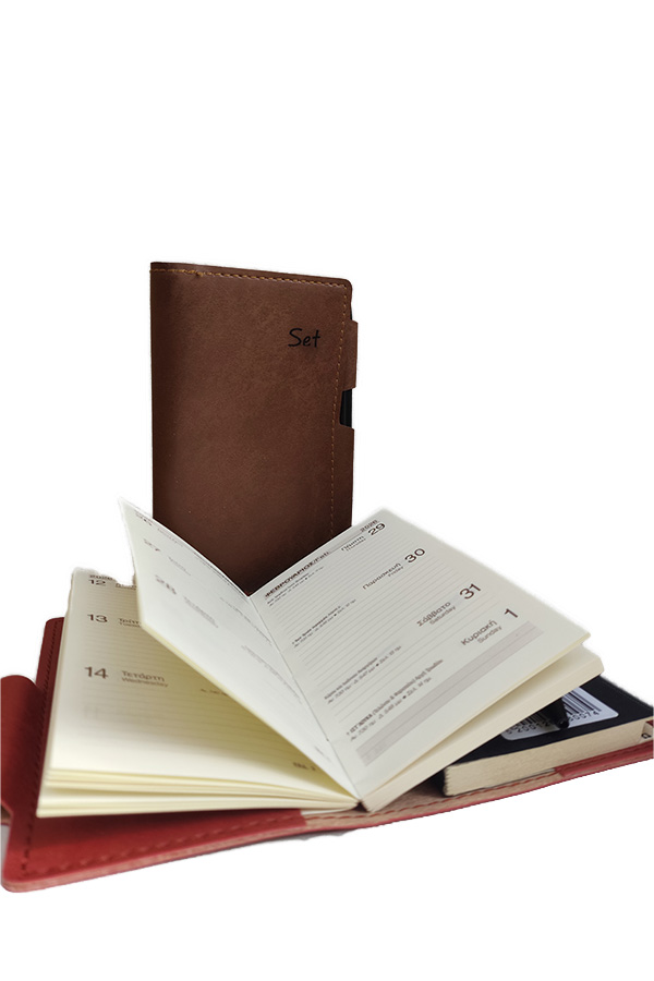 Ημερολόγιο ατζέντα και ευρετήριο τηλεφώνων 2026 εβδομαδιαίο 9x15 cm 560074