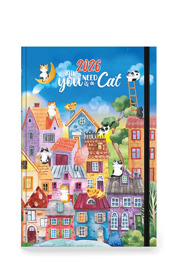 Ημερολόγιο 2026 ημερήσιο 14x21 cm Innuendo Cats 355574