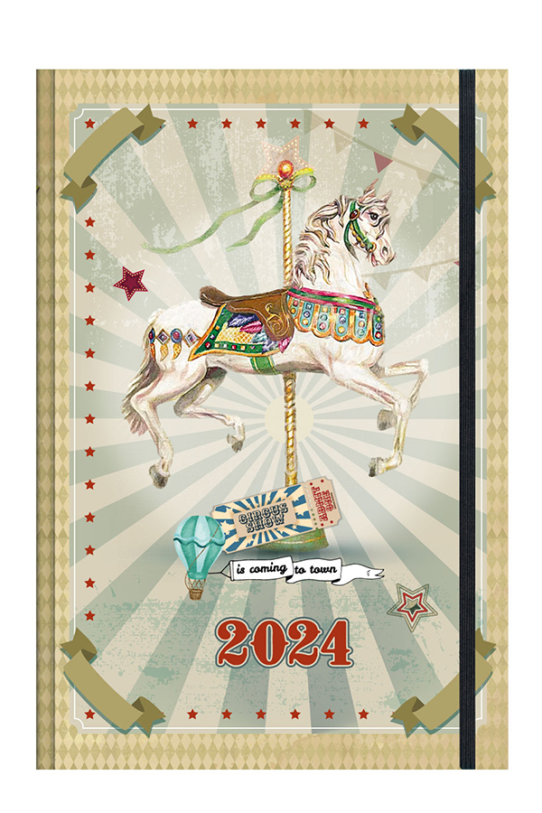 Ημερολόγιο 2024 ημερήσιο 14x21 cm Innuendo Carousel 355574