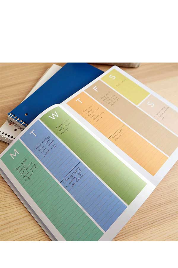Σημειωματάριο Daily Planner 17x21cm Kikkerland inkerie INK04-F