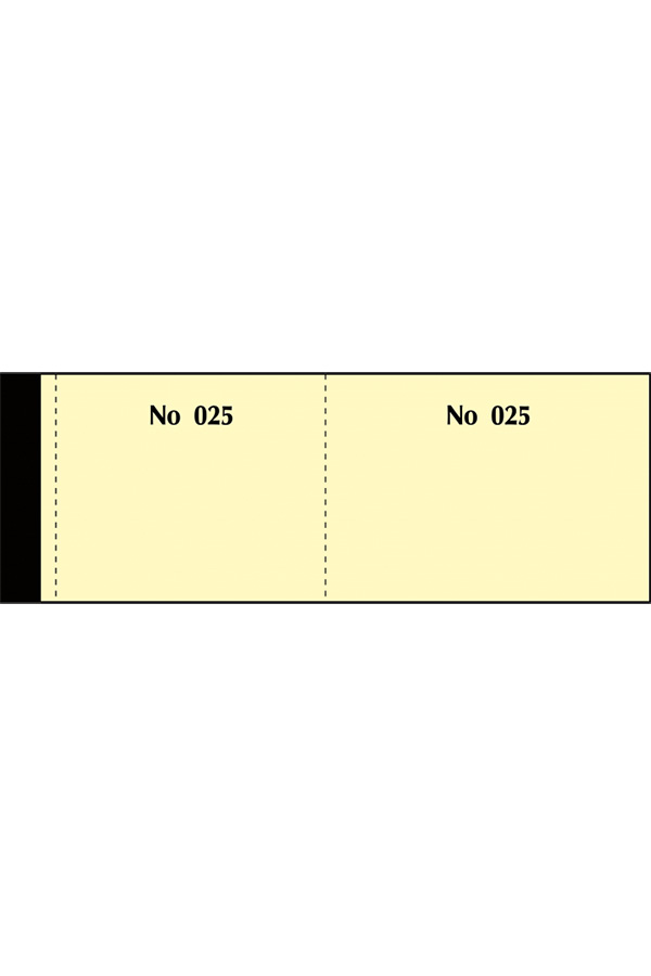 Μπλοκ ταμείου λαχνοί 1-100 με απόκομμα και αρίθμηση 155β