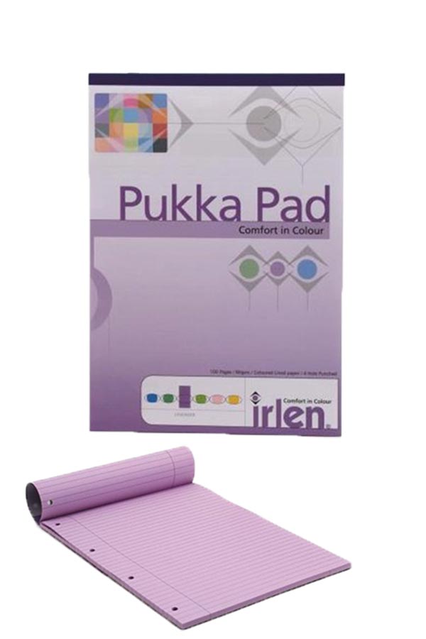 Μπλοκ σημειώσεων Α4 Pukka Pad μωβ Irlen50