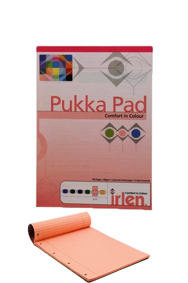 Μπλοκ σημειώσεων Α4 Pukka Pad ροζ Irlen50