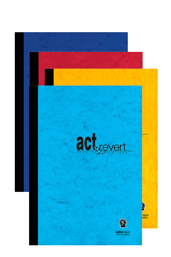 Τετράδιο Flexi 2 θεμάτων Α4 64 φύλλων ριγέ Act & Revert salko
