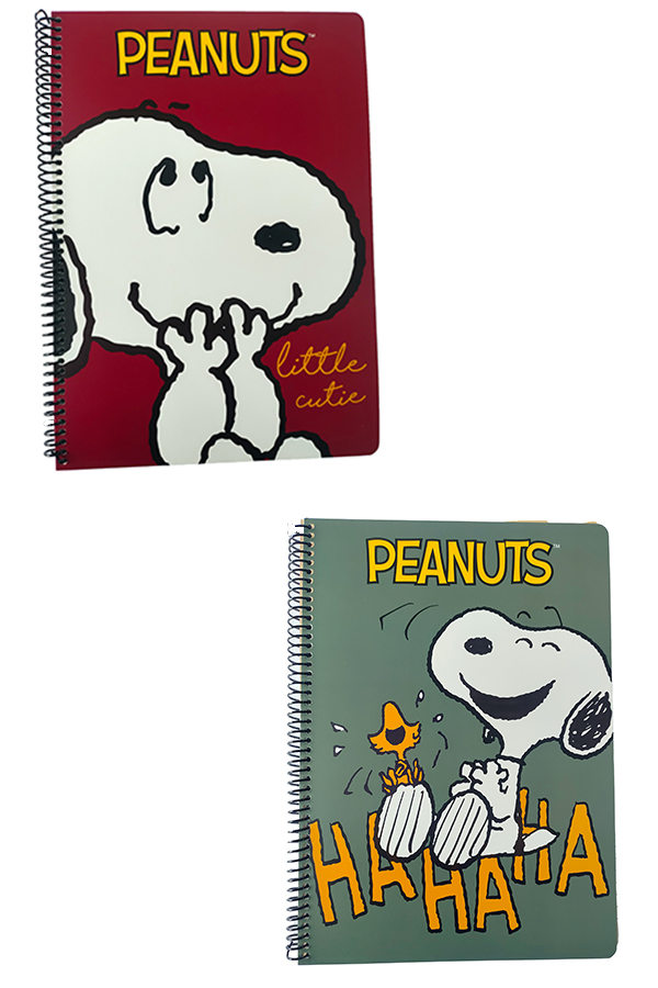 Τετράδιο σπιράλ 2 θέματα Α4 Snoopy peanuts  365-04440A