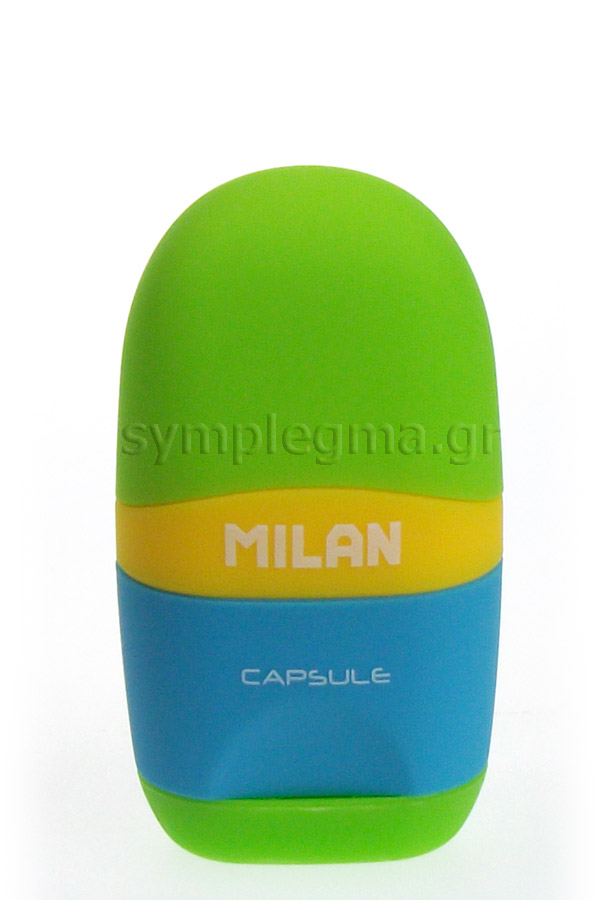 Γόμα με ξύστρα MILAN CAPSULE λαχανί 4709624