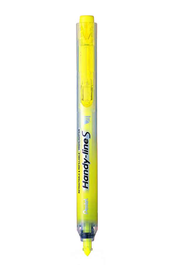 Μαρκαδόρος υπογράμμισης Pentel Handy Line κίτρινο SXS15G 