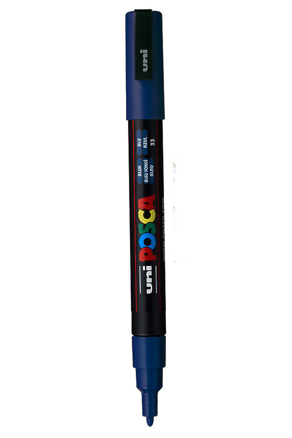 Μαρκαδόρος Uni POSCA μπλε PC-3M 