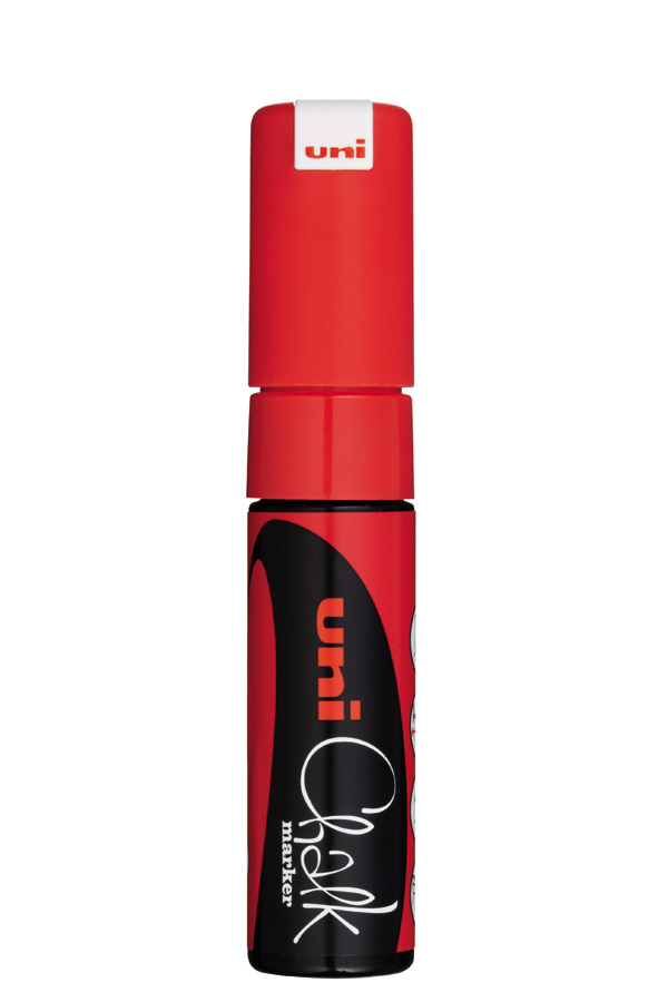 Μαρκαδόρος κιμωλία Uni Chalk κόκκινο PWE-8K