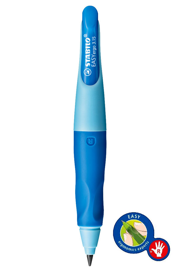 Μηχανικό μολύβι για δεξιόχειρες STABILO EASYergo 3.15mm γαλάζιο B-46873