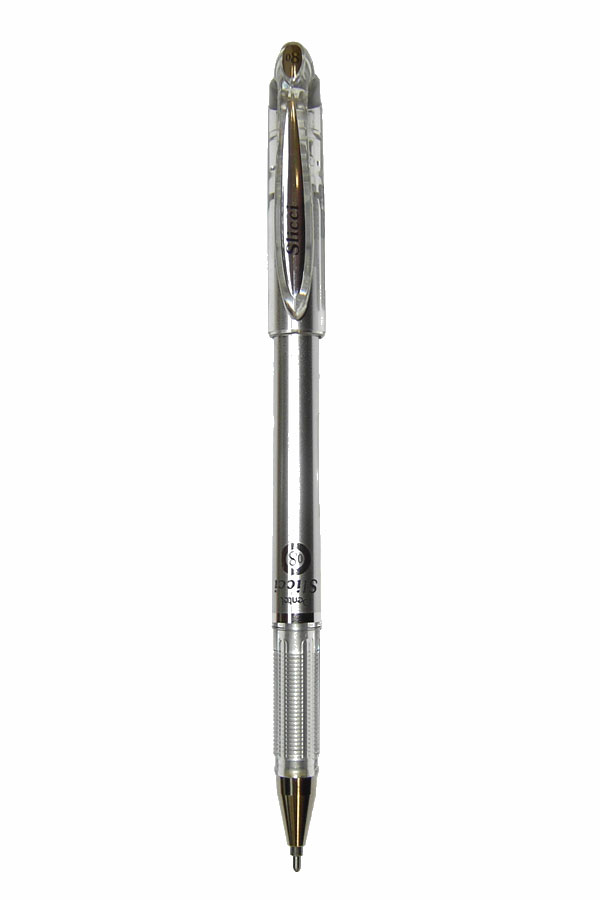 Στυλό Pentel Slicci Metallic 0.8 mm μεταλλικό ασημί BG208MZX