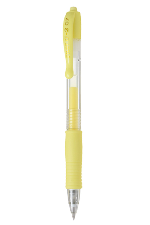 Στυλό PILOT G-2 0.7mm κίτρινο παστέλ BL-G2-7-PAY