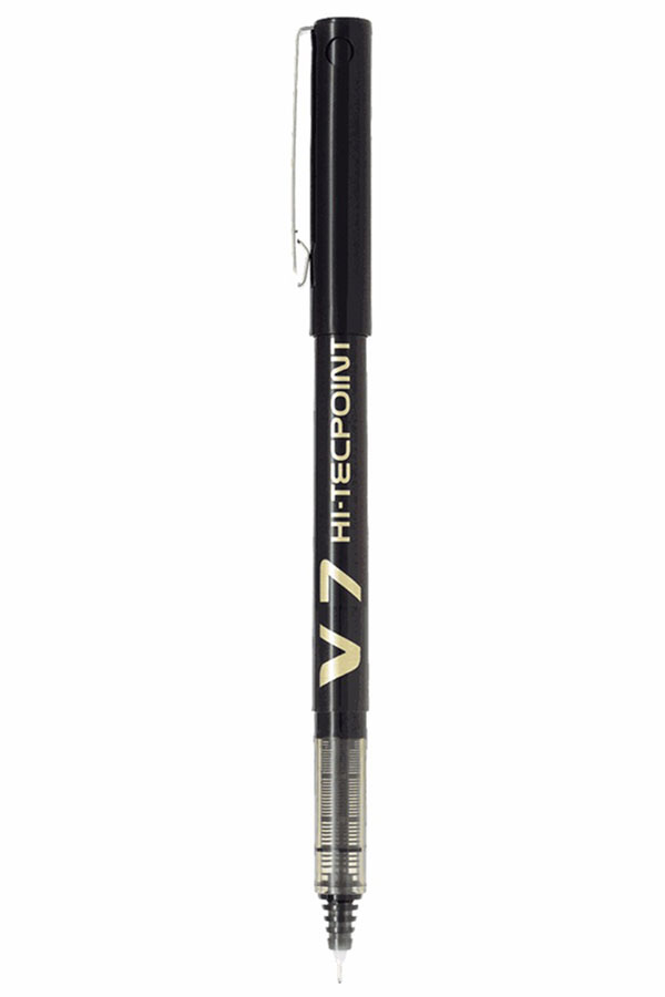 Στυλό PILOT V7 Hi-Tecpoint 0.7mm μαύρο BX-V7-B