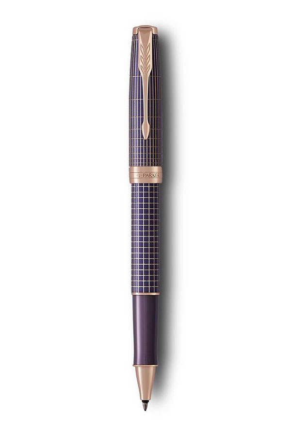 Στυλό PARKER Sonnet Chiselled Silver Purple PGT roller ball 1109.1202