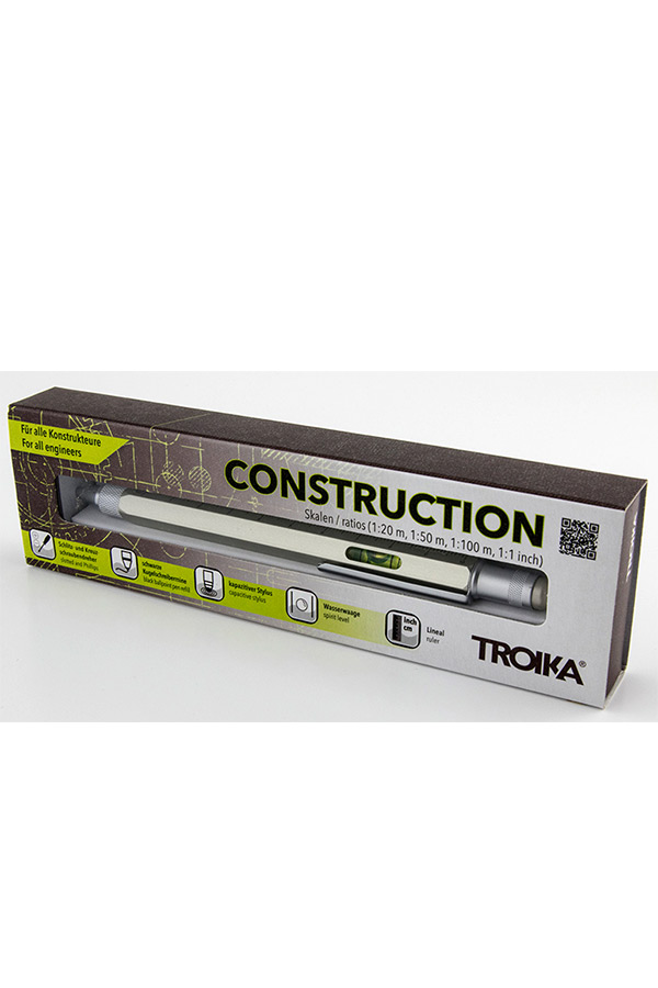 Στυλό TROIKA Multitasking Construction ασημί PIP20/SI