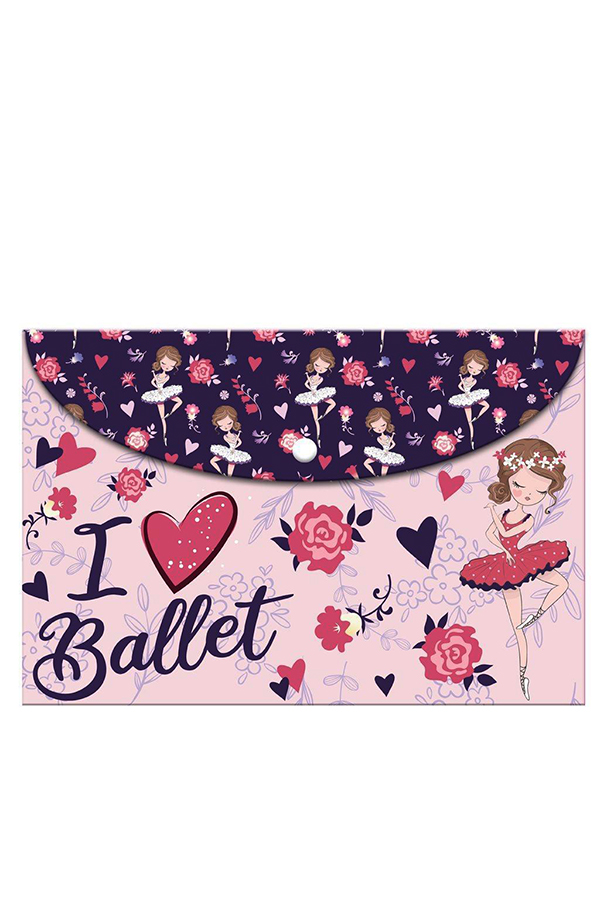 Φάκελος με κουμπί Α4 must I love ballet 000586500