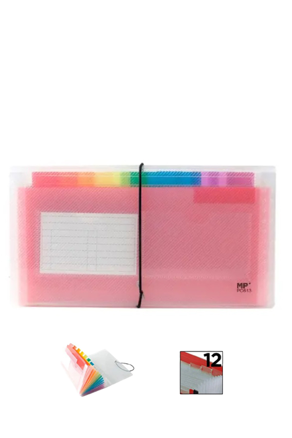 Ντοσιέ με 12 θήκες αξιογράφων 26x14cm MP PC613