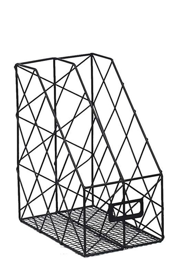 Κουτί κοφτό διπλό μεταλλικό 25x36x16cm Next μαύρο 35969-09
