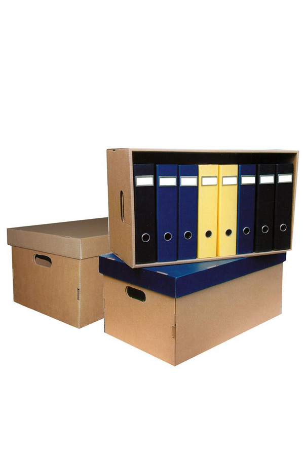 Κουτί αποθήκευσης γίγας αδρανούς αρχείου με καπάκι μαύρο 31x66x40cm 04027-09