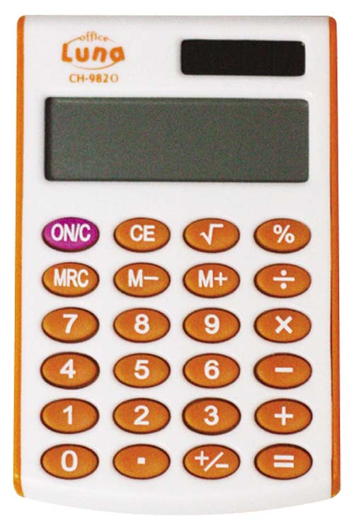 Αριθμομηχανή τσέπης littlies πορτοκαλί CH-982O
