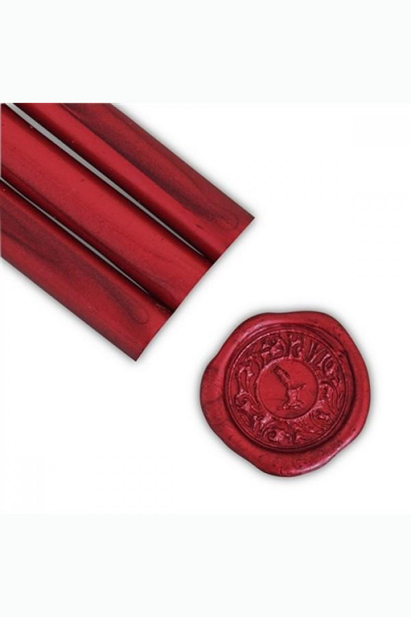 Βουλοκέρι σιλικόνης μεταλλικό antique κόκκινο 11mm 1τμχ 