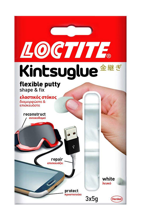 Ελαστικός στόκος LOCTITE Kintsuglue λευκό 3x5gr 2239177