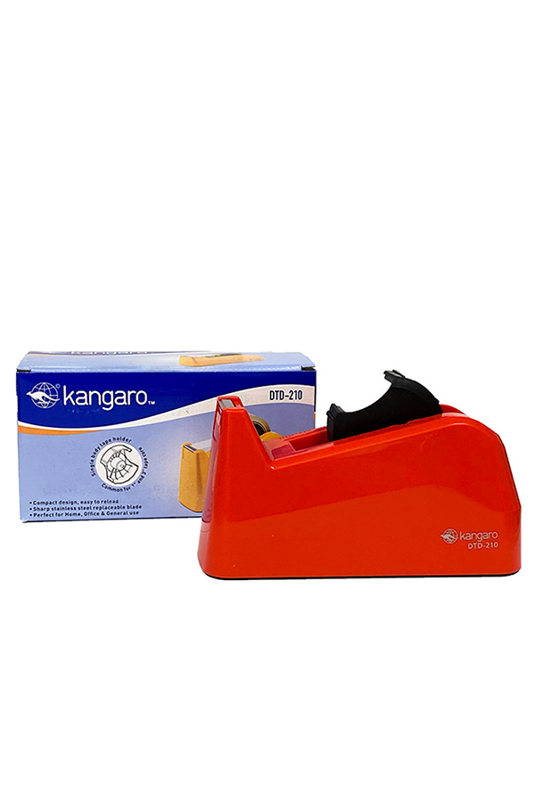 Βάση σελοτέιπ γραφείου μεγάλη Kangaro κόκκινη DTD-210