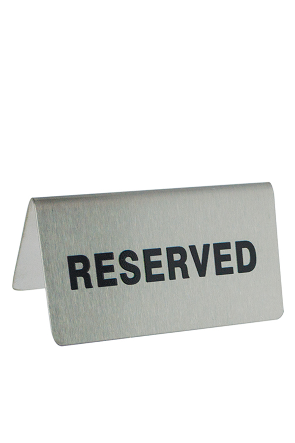 Ταμπελάκι μεταλλικό reserved 0.22.223 
