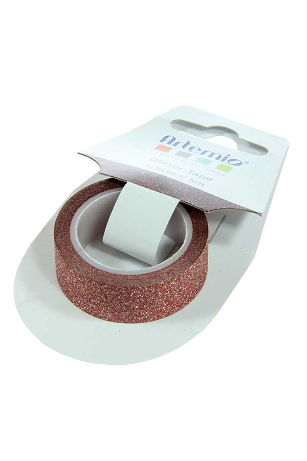 Διακοσμητική ταινία αυτοκόλλητη glitter Artemio μπρονζέ 11004444