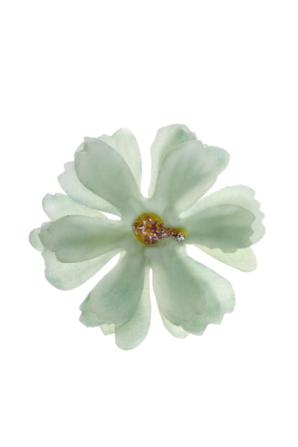Διακοσμητικά υφασμάτινα Λουλούδια 4cm Santex πράσινο βεραμάν σετ 12 τμχ 000803610