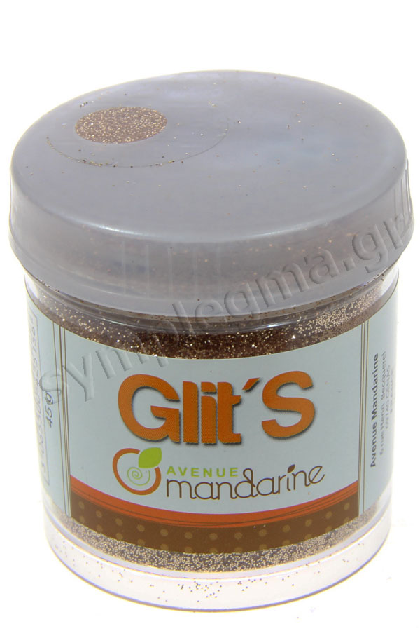Χρυσόσκονη περλέ μπρονζέ αλατιέρα 45gr Avenue mandarine 42515MD