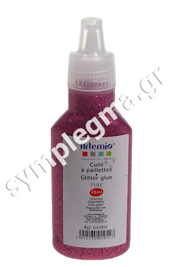 Κόλλα glitter Artemio ροζ 25ml GG004