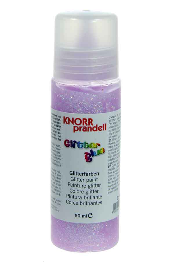 Κόλλα glitter Knorr prandell ροζ ιριδίζουσα 50ml 218099030