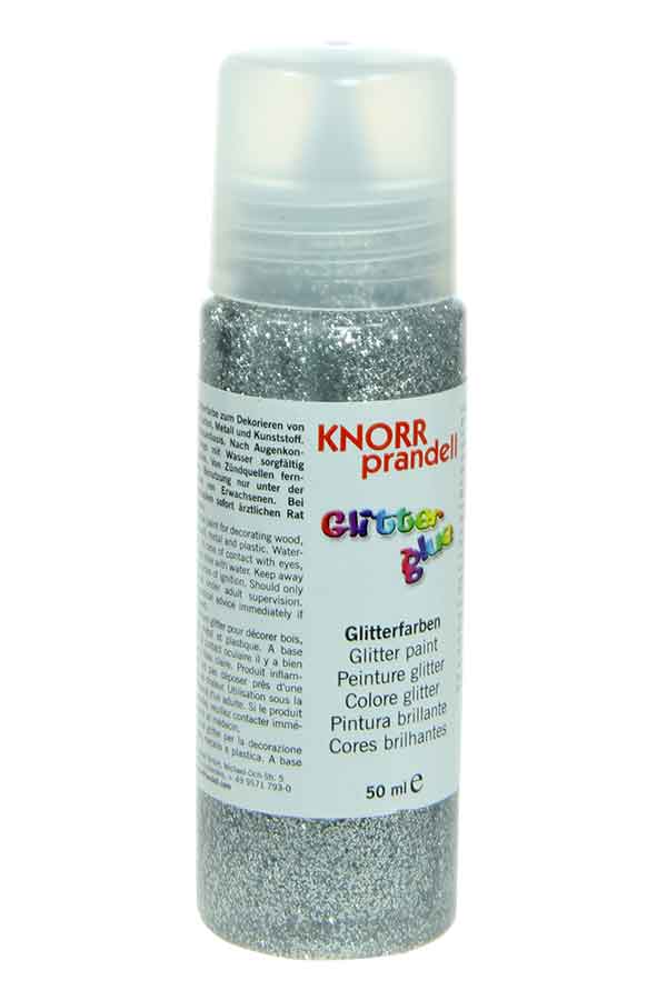 Κόλλα glitter Knorr prandell ασημί ιριδίζουσα 50ml 218099071