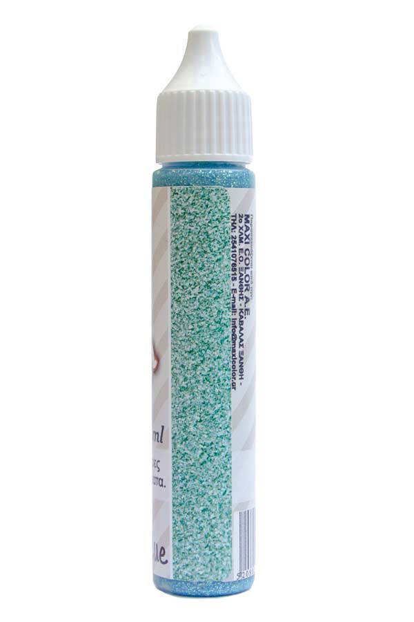 Glitter pen 28ml ice blue Maxi Decor