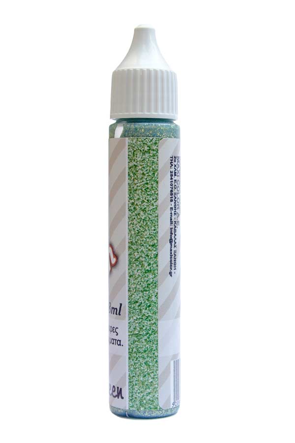 Glitter pen 28ml sea green Maxi Decor