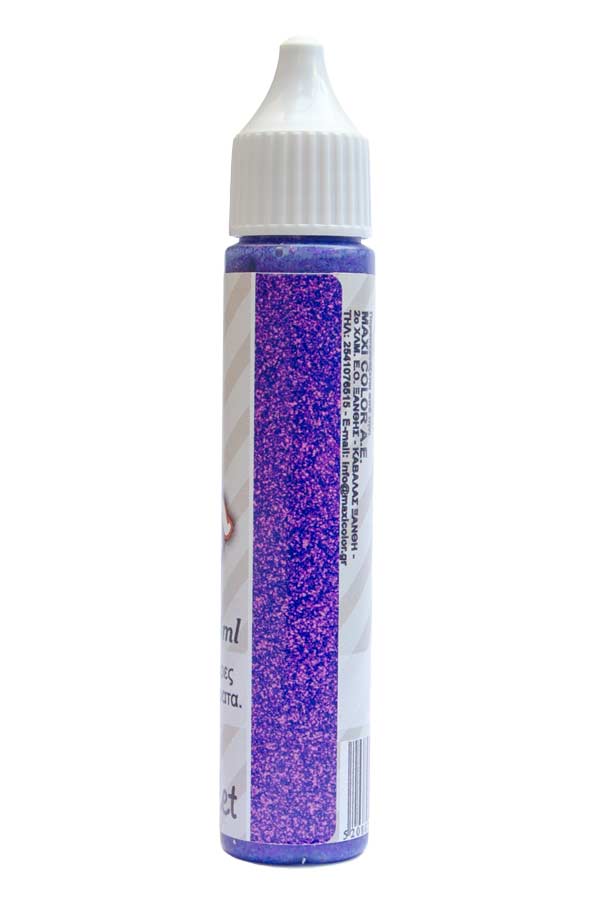 Glitter pen 28ml violet Maxi Decor 