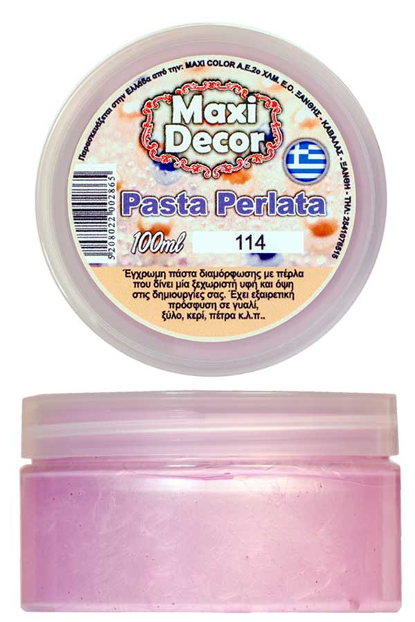 Πάστα πέρλας Pasta Perlata 100ml Maxi Decor ροζ 114