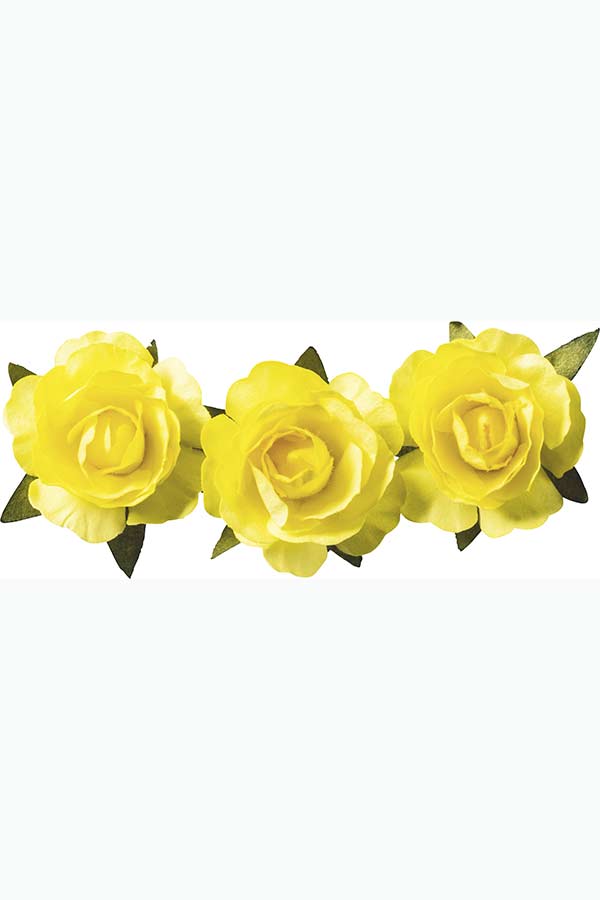Λουλούδια χάρτινα 2,5cm κίτρινο 12 τεμ. Knorr Prandell 217611007