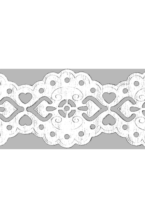 Δαντέλα αυτοκόλλητη λευκή 200cm HEYDA 204880086