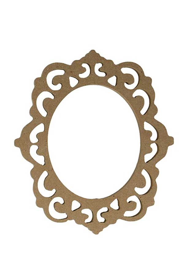 Πλαίσιο ξύλινο οβάλ MDF Silhwood 25x22cm 14002468