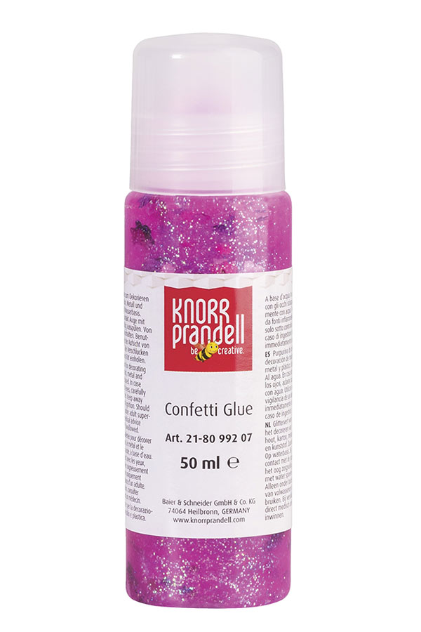 Κόλλα confetti 50ml ροζ λουλούδι Knorr prandell 21-8099207