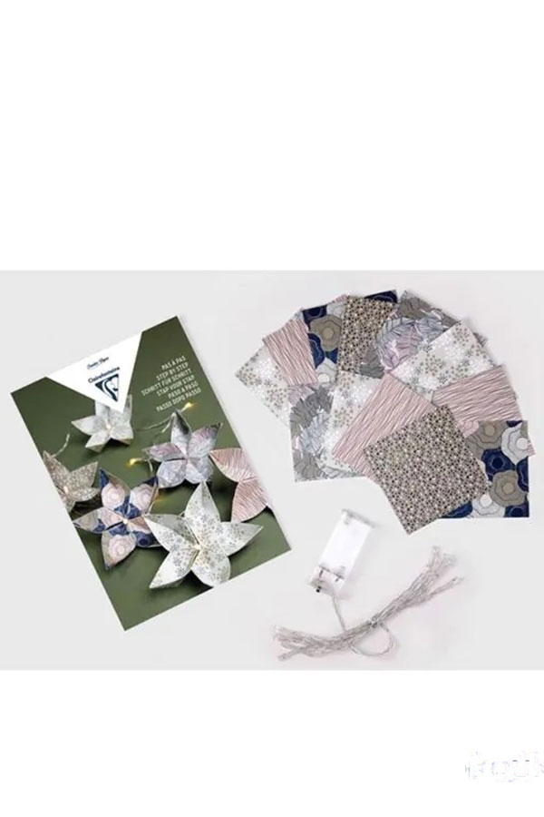 Κατασκευή origami Γιρλάντα με φωτάκια Clairefontaine 97712C