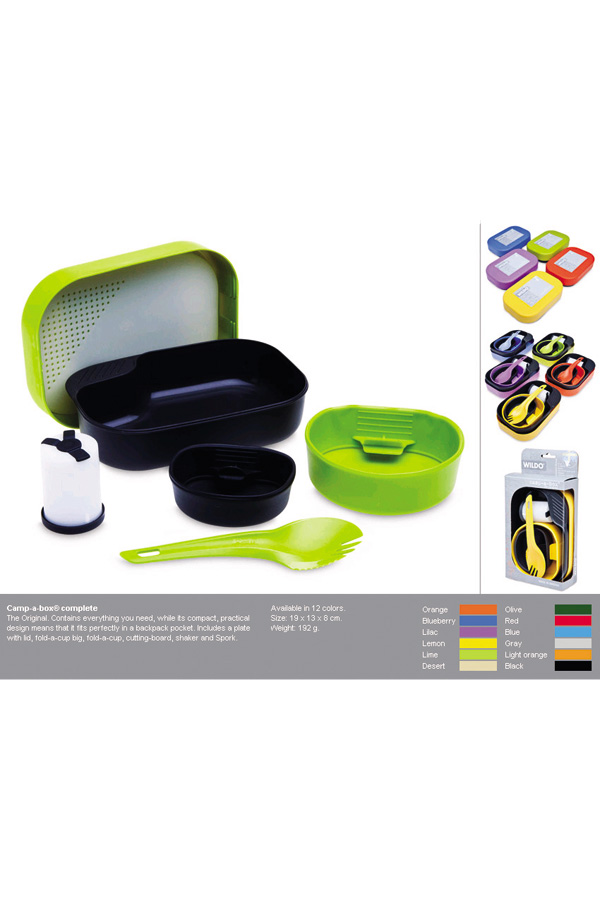 Σετ φαγητού Camp a box WILDO lime 815200